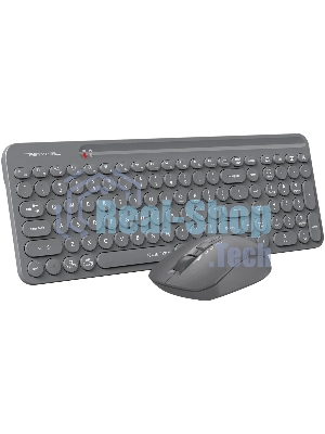 Комплект клавиатура + мышь A4Tech Fstyler FG3300 Air2 клав:серый мышь:серый USB беспроводная slim Multimedia