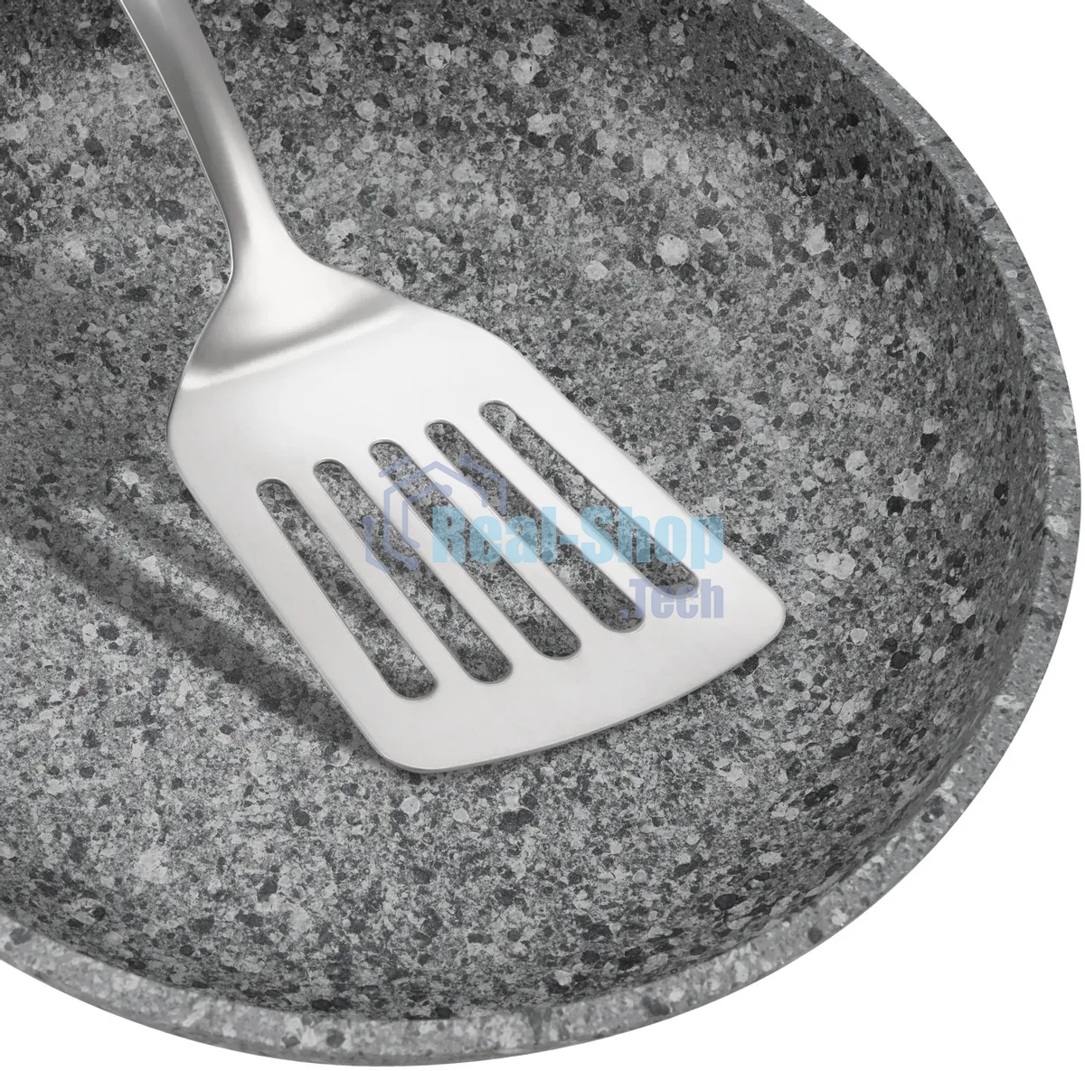 Сковорода Rondell Granit Carrara RDA-1846, 28см, без крышки, серый