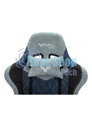 Кресло Бюрократ VIKING 7 KNIGHT BL FABRIC синий, ткань, 120 кг, механизм качания
