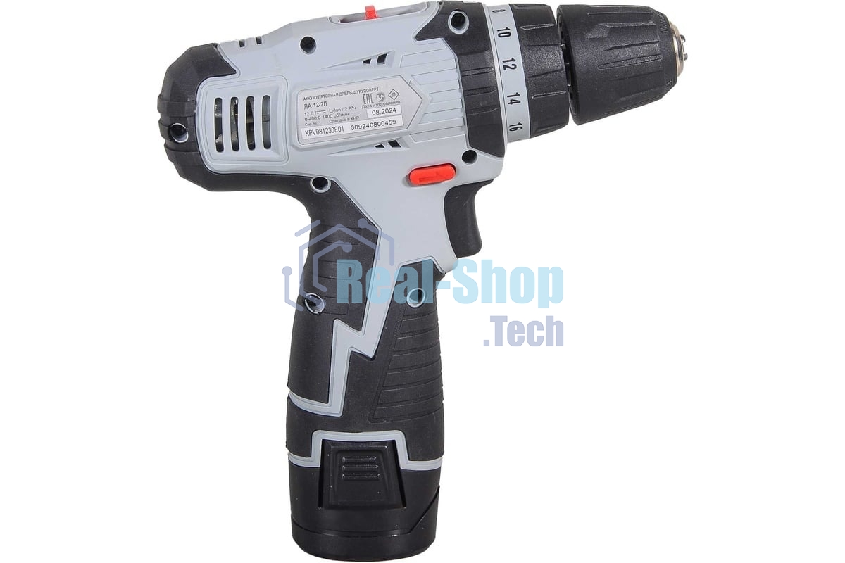 Дрель-шуруповерт аккумуляторная Ресанта ДА-12-2Л 75/14/1, Аккумуляторная, 12В
