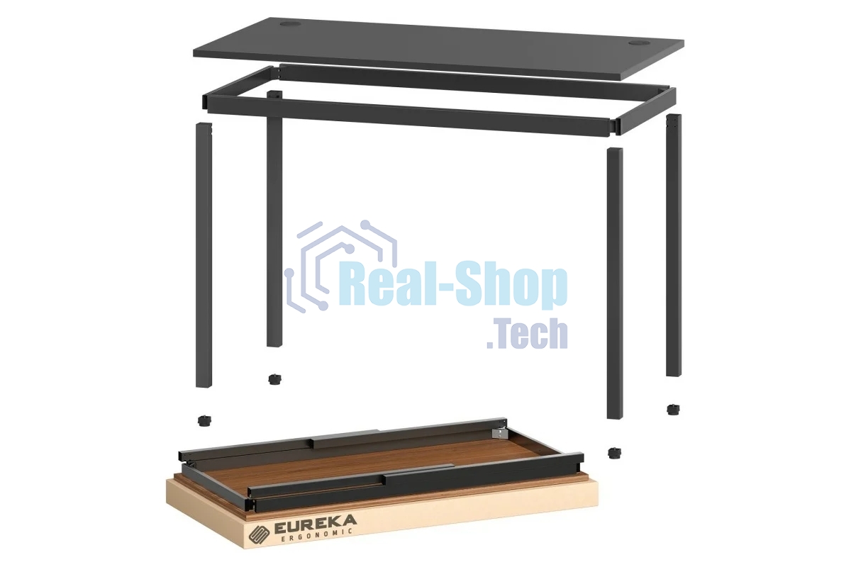 Стол для компьютера Eureka ERK-CD-039B столешница ЛДСП черный 100х75х60см