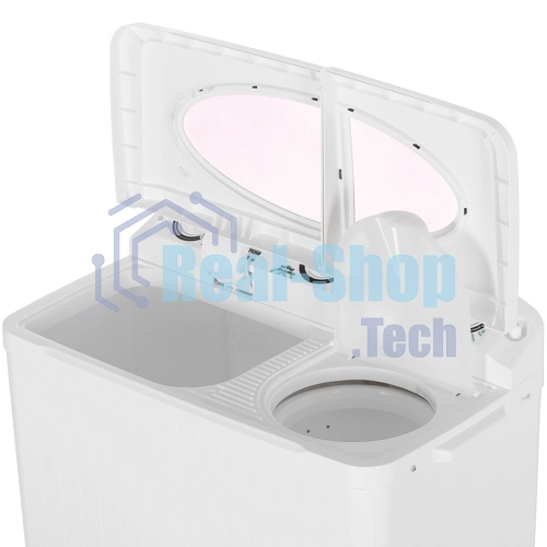 Стиральная машина Славда WS-60РЕТ белый/серый, загрузка вертикальная 6 кг, 1350 об/мин, класс: А