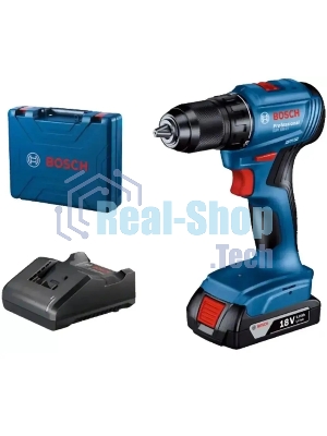 Дрель-шуруповерт аккумуляторная Bosch GSR 185-LI 18В, 1 АКБ, Кейс