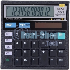 Калькулятор настольный Deli E39231 черный 12-разр.