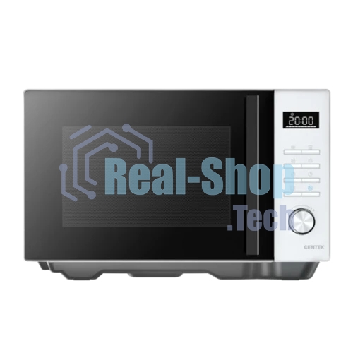 Микроволновая печь Centek CT-1563 белый, 23 л, 800 Вт, кнопки/поворотный механизм