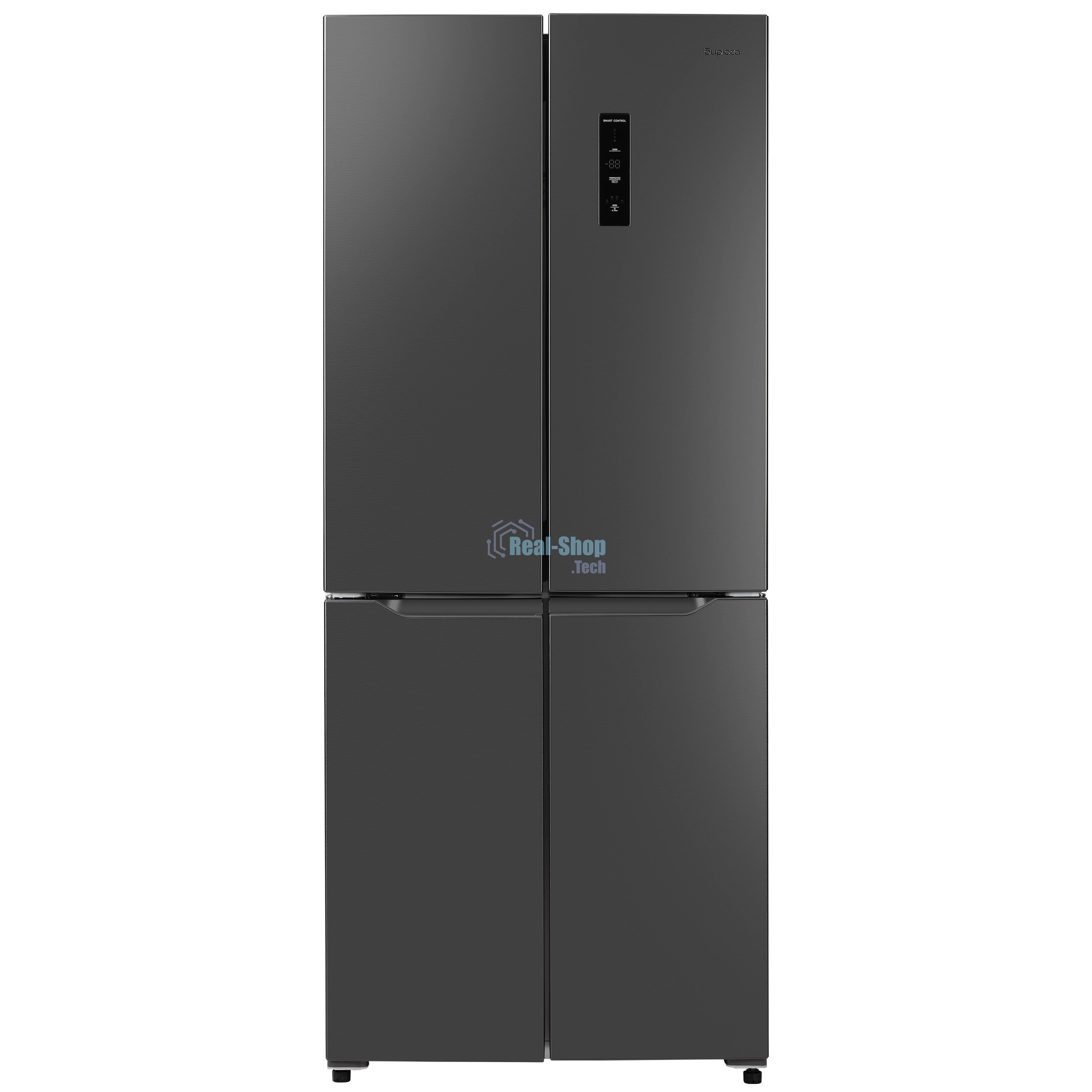 Холодильник Бирюса CD 405 DI темная нержавеющая сталь двухкамерный 289/130л морозилка снизу Side by Side