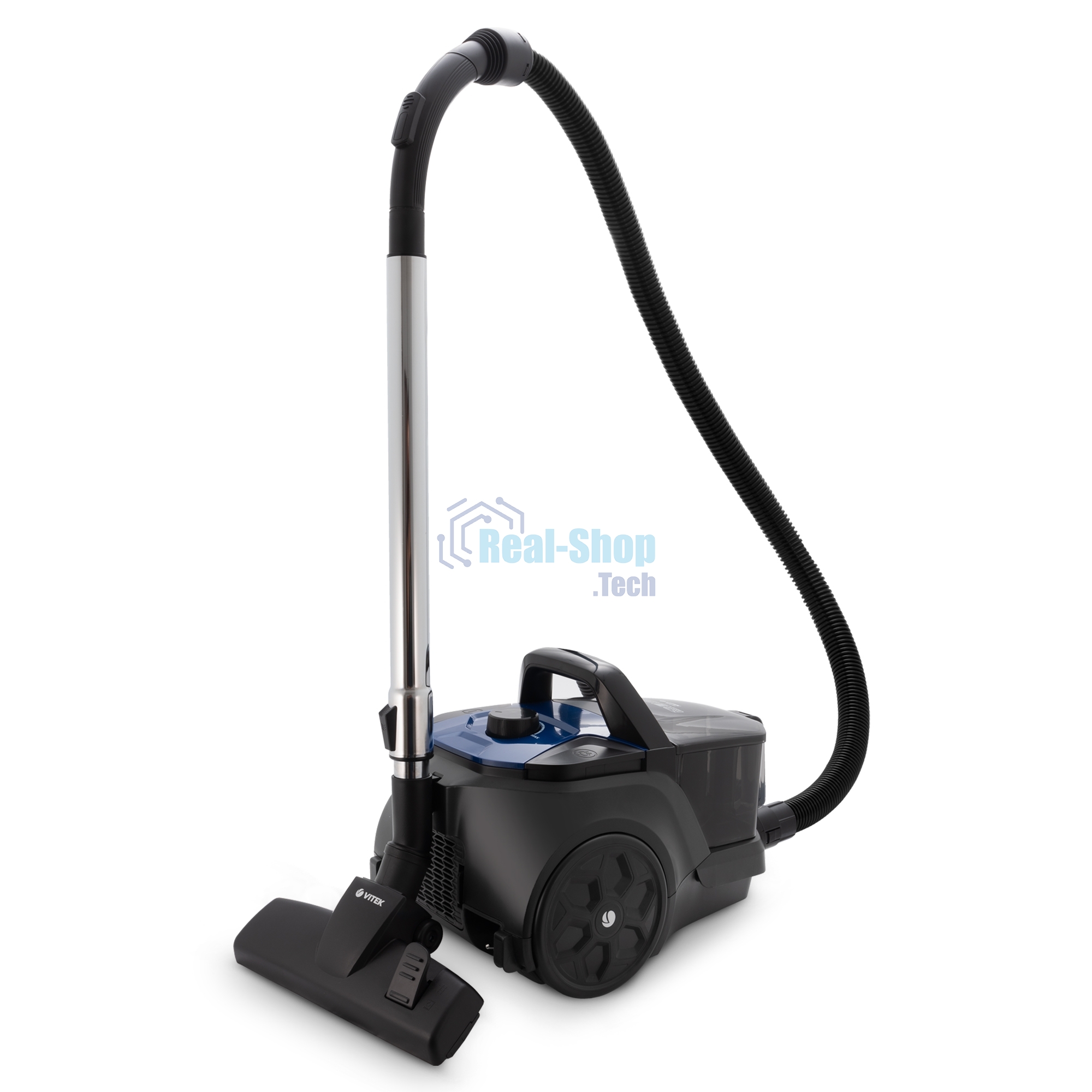 Пылесос Vitek VT-1829 синий/черный, 400/1800 Вт, уборка сухая, пылесборник циклонный фильтр 2.5 л