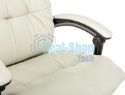 Кресло руководителя Бюрократ CH-824MSG-BF слоновая кость, эко.кожа/ткань, пластик