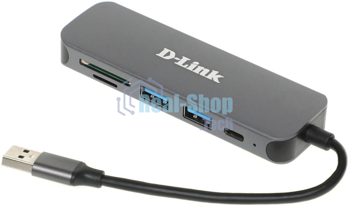 USB-концентратор D-Link DUB-1325/A2A, USB 3.0, USB 3.0, SD/microSD, USB