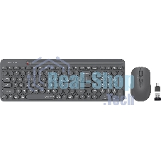 Комплект клавиатура + мышь A4Tech Fstyler FG3300 Air2 клав:серый мышь:серый USB беспроводная slim Multimedia