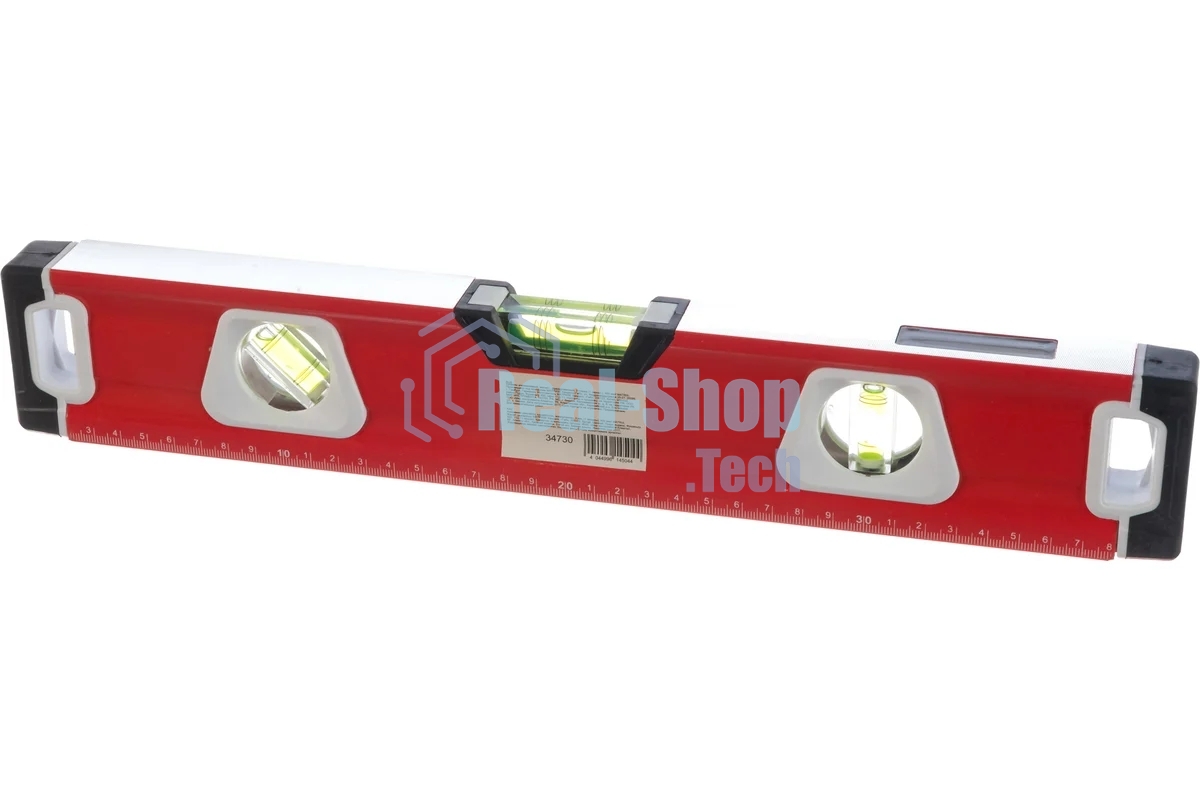 Уровень алюминиевый Matrix, магнит фрезерованный, 3 глазка 400 мм