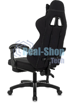 Кресло Zombie Weaver черный, ткань, подголовник, подставка для ног