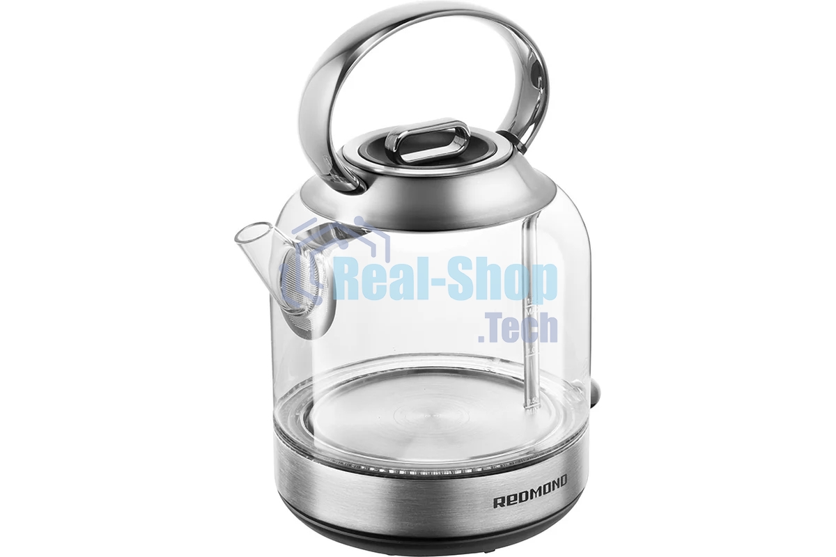 Чайник электрический Redmond KG221 1.5 л, 2200 Вт, стекло/сталь