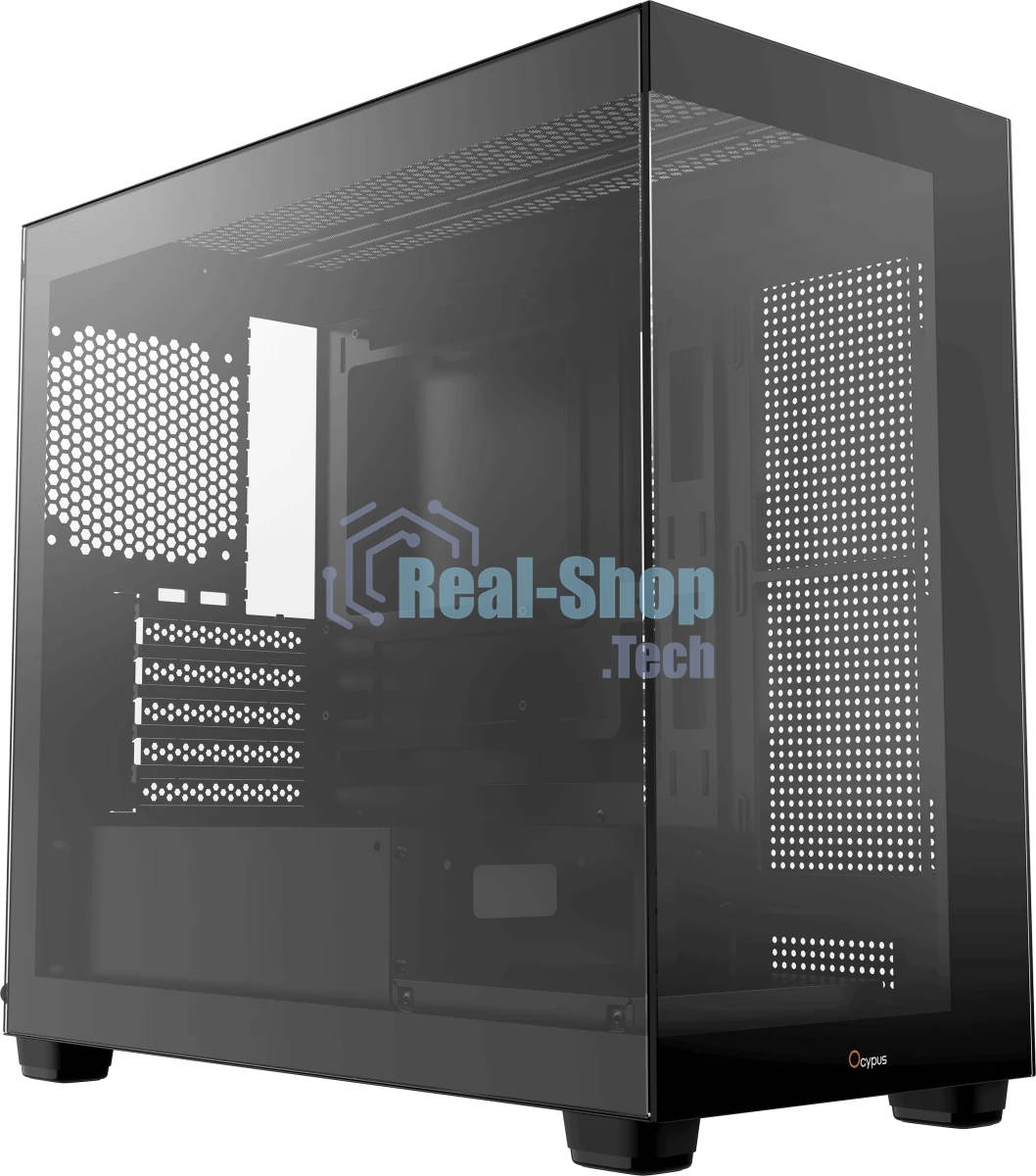 Компьютерный корпус Ocypus Gaммa C52 BK mATX/win/black/no PSU/Tempered Glass