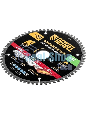 Пильный диск по алюминию Denzel ф190 х 30 мм, 64 зубьев