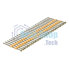 Гвозди Denzel для пнев. нейлера (крашен.), длина - 65 мм, диам. - 2,9 мм, 2000 шт.