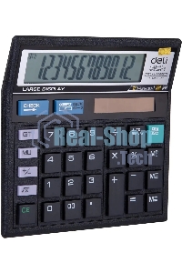 Калькулятор настольный Deli E39231 черный 12-разр.