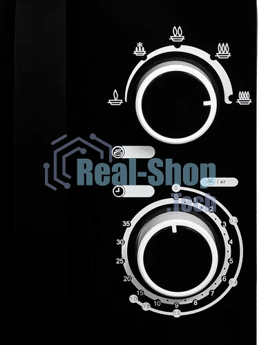 Микроволновая печь Hyundai HYM-M2058 черный, 20 л, 700 Вт, переключатели - поворотный механизм