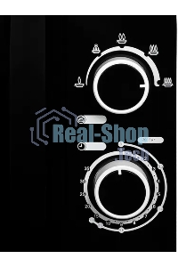 Микроволновая печь Hyundai HYM-M2058 черный, 20 л, 700 Вт, переключатели - поворотный механизм