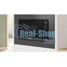 Встраиваемая микроволновая печь Bosch BEL623MD3 серый/черный, 20 л, 800 Вт, переключатели - поворотный механизм/сенсор