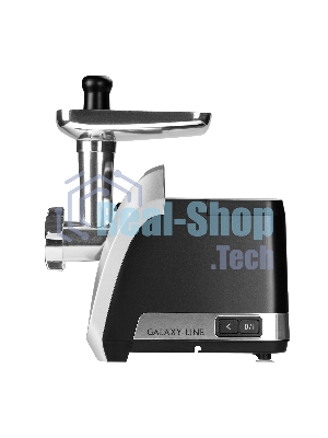 Мясорубка электрическая Galaxy Line GL 2423 черный, 2200 Вт, 2.6 кг/мин, реверс, защита от перегрузки, насадки - 6