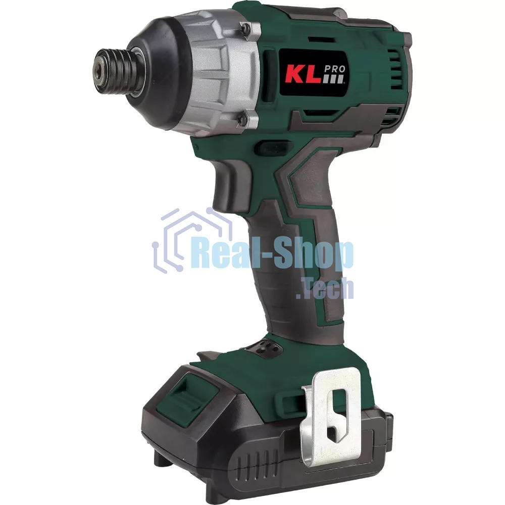 Профессиональный винтоверт ударный бесщеточный аккумуляторный KLPRO KLDV18B-20 (18 В/2,0 А·ч)
