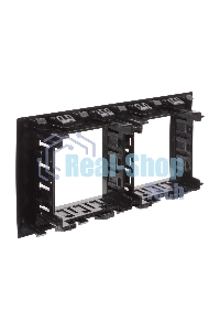 Рамка-суппорт 4 мод. Avanti для In-liner Front черный ДКС 4402914