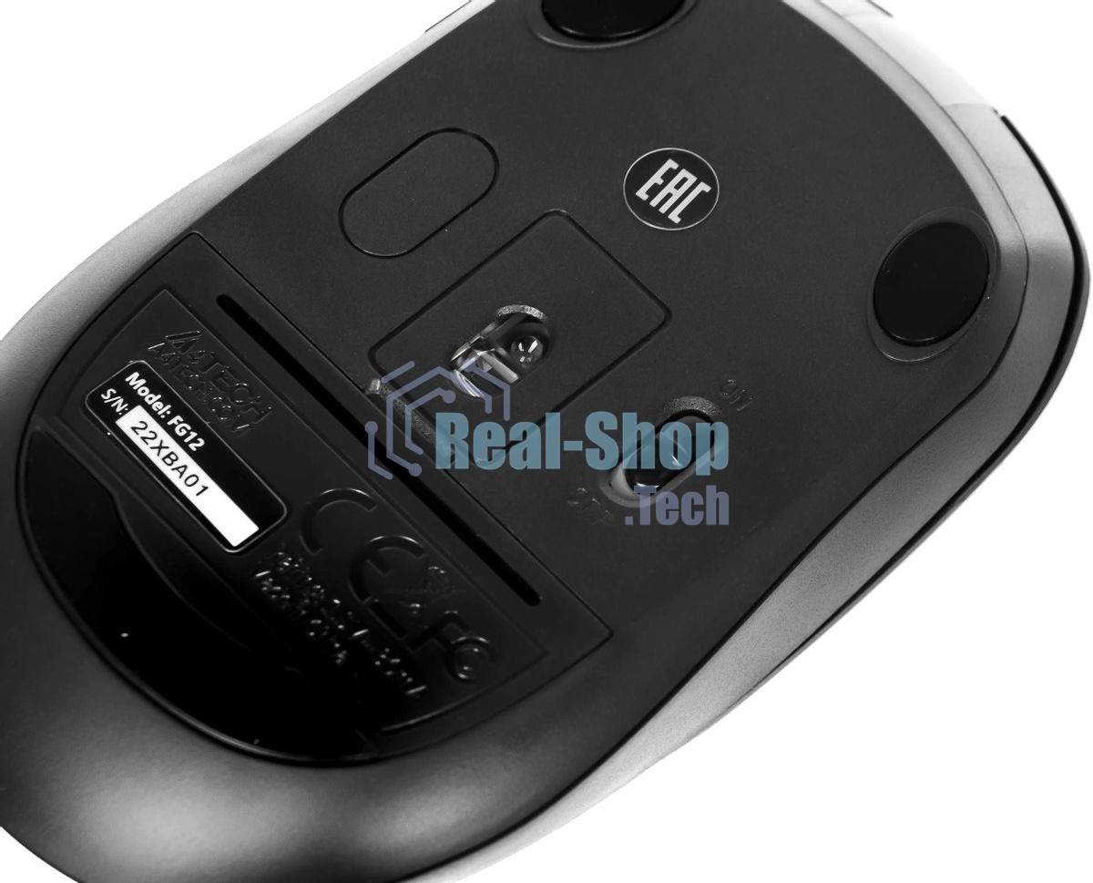 Комплект клавиатура+мышь A4Tech FStyler FG1012 беспроводной, USB, 1200 DPI, черный