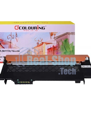 Картридж лазерный Colouring CG-W2072A (№117A) Yellow (700 копий) для принтеров HP Color Laser 150nw/150a/178nw/179fnw