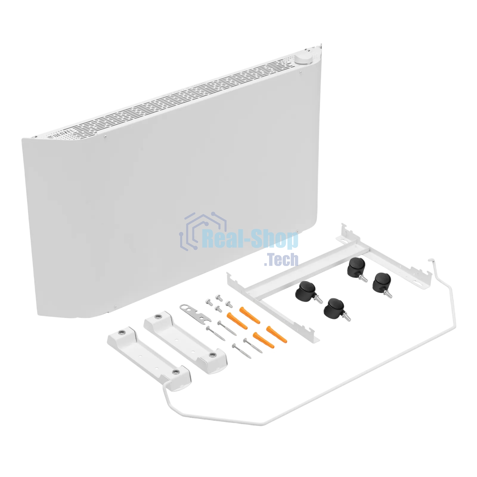 Конвектор Denzel XCE-2000 белый, 2000 Вт, 25 м2, термостат