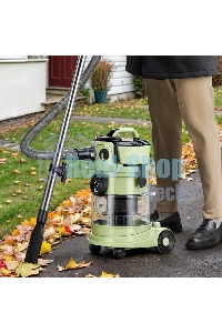 Пылесос Kitfort КТ-5194 зеленый/черный, 600/1000 Вт, уборка сухая/сбор жидкости, пылесборник контейнер, 15 л