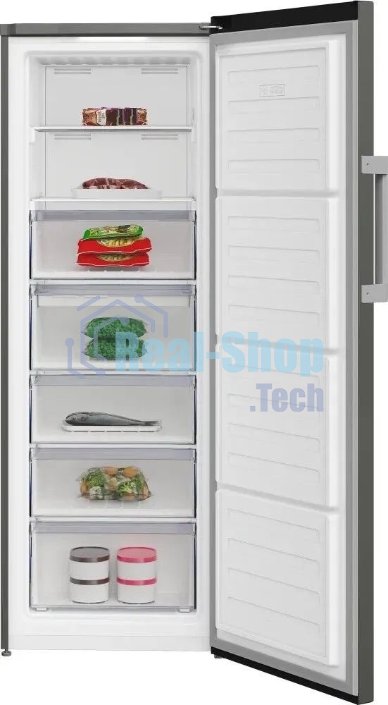 Морозильная камера Beko B3RFNK292G, темно-серый, 255л, 5 ящиков