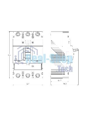 Выключатель автоматический MGS250 3P 200-250A 25kA YON MGS250M-3TAMF0250