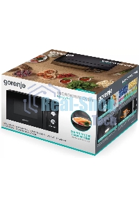 Микроволновая печь Gorenje MO20A3BH черный, 20 л, 800 Вт, переключатели - поворотный механизм/кнопки