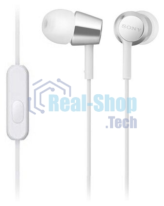 Гарнитура внутриканальные Sony MDR-EX155AP 1.2м белый проводные в ушной раковине (MDR-EX155APW)