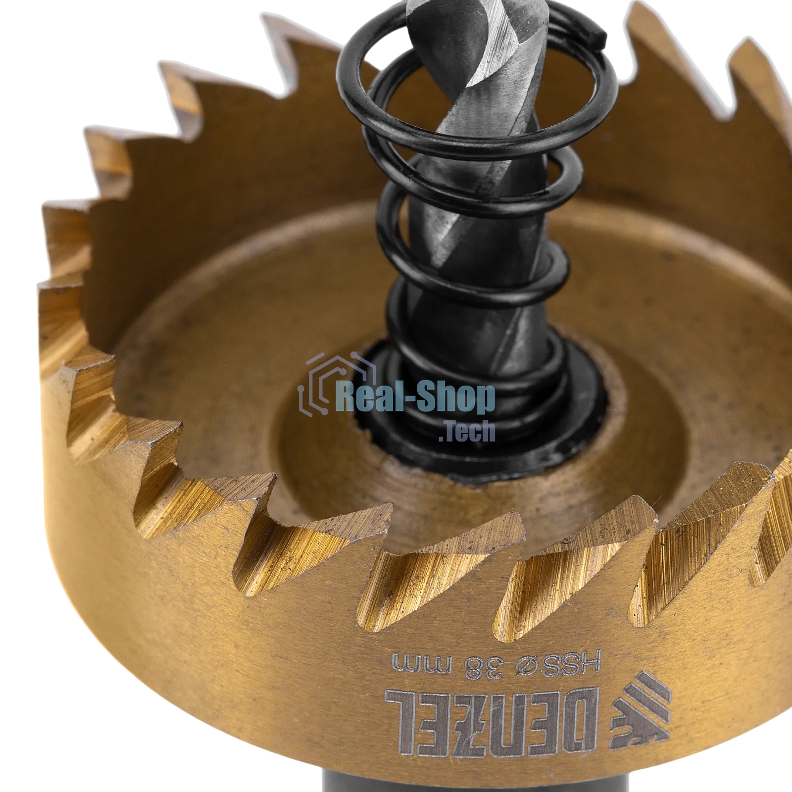 Коронка по металлу Denzel HSS, 38 мм, нитридтитановое покрытие