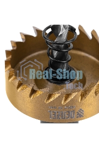 Коронка по металлу Denzel HSS, 38 мм, нитридтитановое покрытие