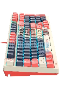 Клавиатура проводная A4Tech Bloody AT98 Proxy Boom USB бежевый/красный