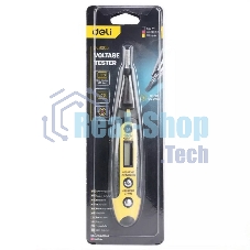 Индикаторная отвертка-тестер напряжения цифровая Deli DL8005 (12-250 В)