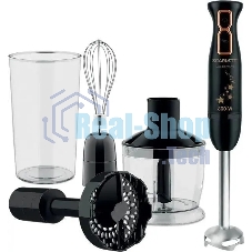 Блендер погружной Scarlett Золотая коллекция SC-HB42M45 800Вт черный/золотистый