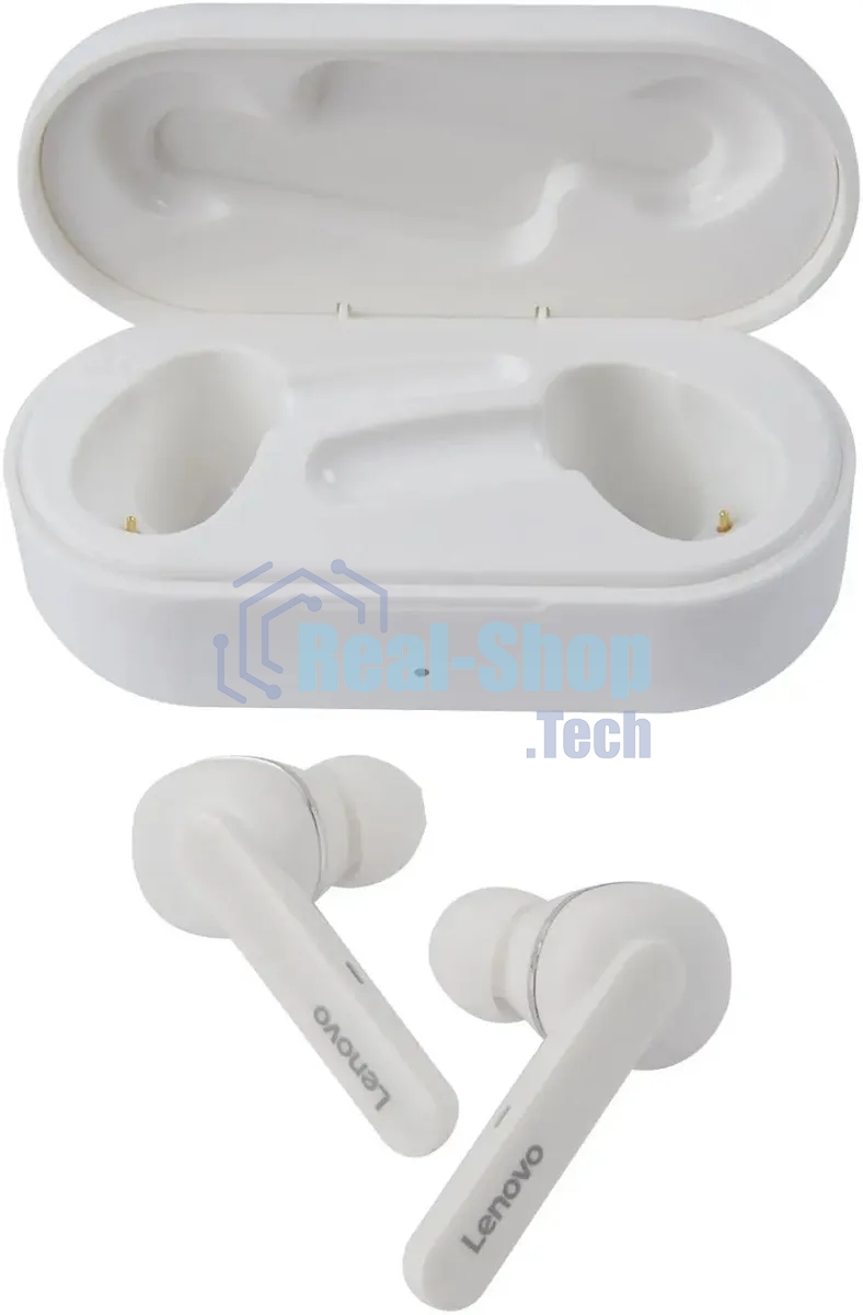 Гарнитура беспроводная LENOVO HT28, Bluetooth, вкладыши, белый