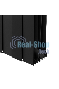 Радиатор биметаллический Royal Thermo PianoForte 200 черный- 14 секц.