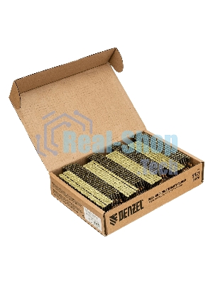 Гвозди Denzel для пнев. нейлера (крашен.), длина - 65 мм, диам. - 2,9 мм, 2000 шт.