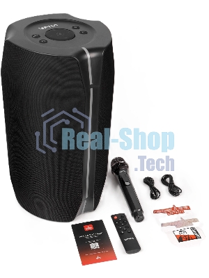 Портативная колонка Ural Болт 45х20 черный 450W 2.0 BT/3.5Jack/USB-C 10м 8000mAh (УРАЛ БОЛТ 45Х20)