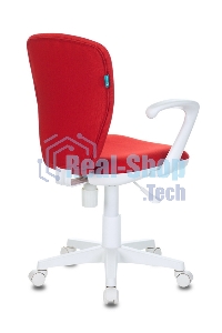 Кресло детское Бюрократ KD-W10AXSN/26-22 красный 26-22 (пластик белый)