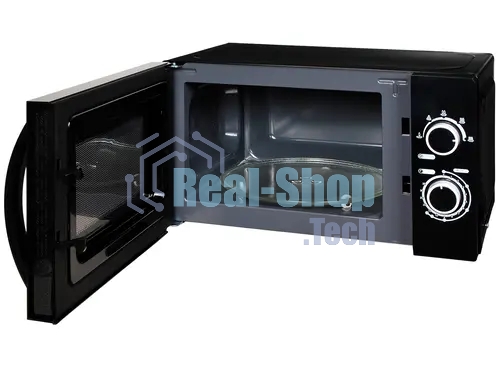 Микроволновая печь Hyundai HYM-M2058 черный, 20 л, 700 Вт, переключатели - поворотный механизм