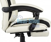 Кресло руководителя Бюрократ CH-824MSG-BF слоновая кость, эко.кожа/ткань, пластик