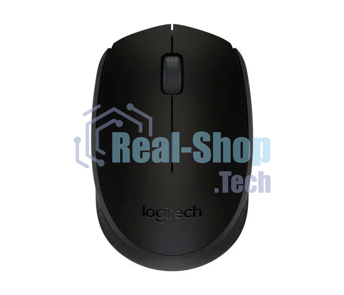 Мышь беспроводная Logitech M171 черный/серый, 1000 dpi, радиоканал, USB, кнопки - 3