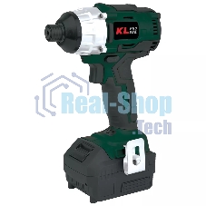 Профессиональный бесщеточный винтоверт аккумуляторный KLPRO KLDV18B-80 (18В, Li-ion-2шт, 8.0А·ч, 180Нм, 2 скорости, подсветка,З/У,в кейсе)