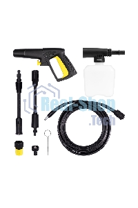 Мойка высокого давления 120/70 бар, KOLNER K120M, компакт, 1400Вт, 390л/ч, метал.помпа, шланг ВД 5м, кабель 5м, самовсас, Auto stop (емкость для шампуня)